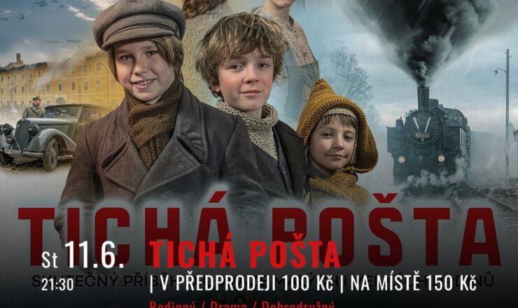 Letní kino před klubem Cross – Tichá Pošta