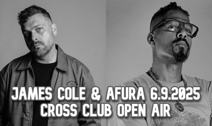 JAMES COLE & AFURA před klubem Cross! & Tomawak & Lateb & Kore (US)