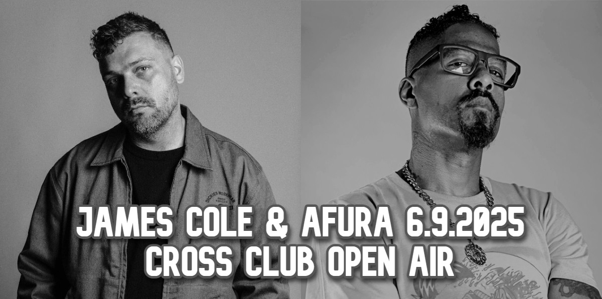 JAMES COLE & AFURA před klubem Cross! & Tomawak & Lateb & Kore (US)